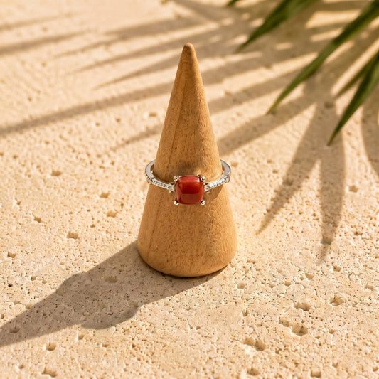 Anello Letizia | Diaspro Rosso