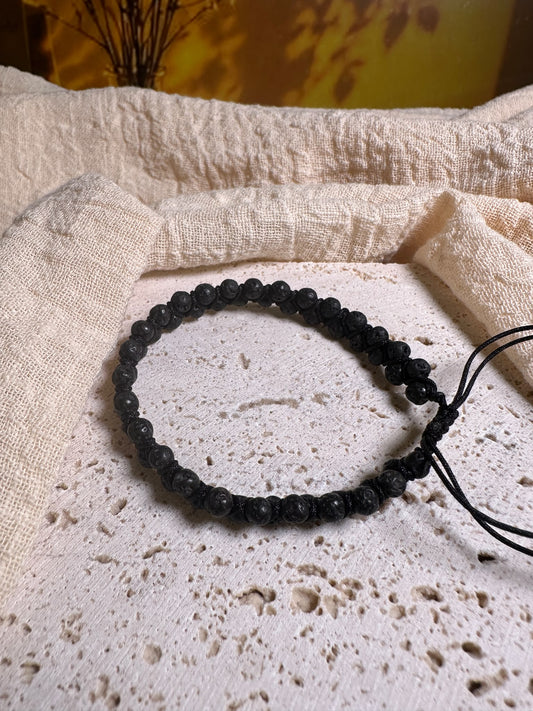 Bracciale Regolabile Pietra lavica | Protezione e cambiamenti