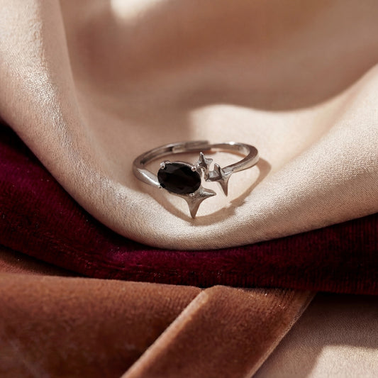 Anello Martina | Ossidiana nera