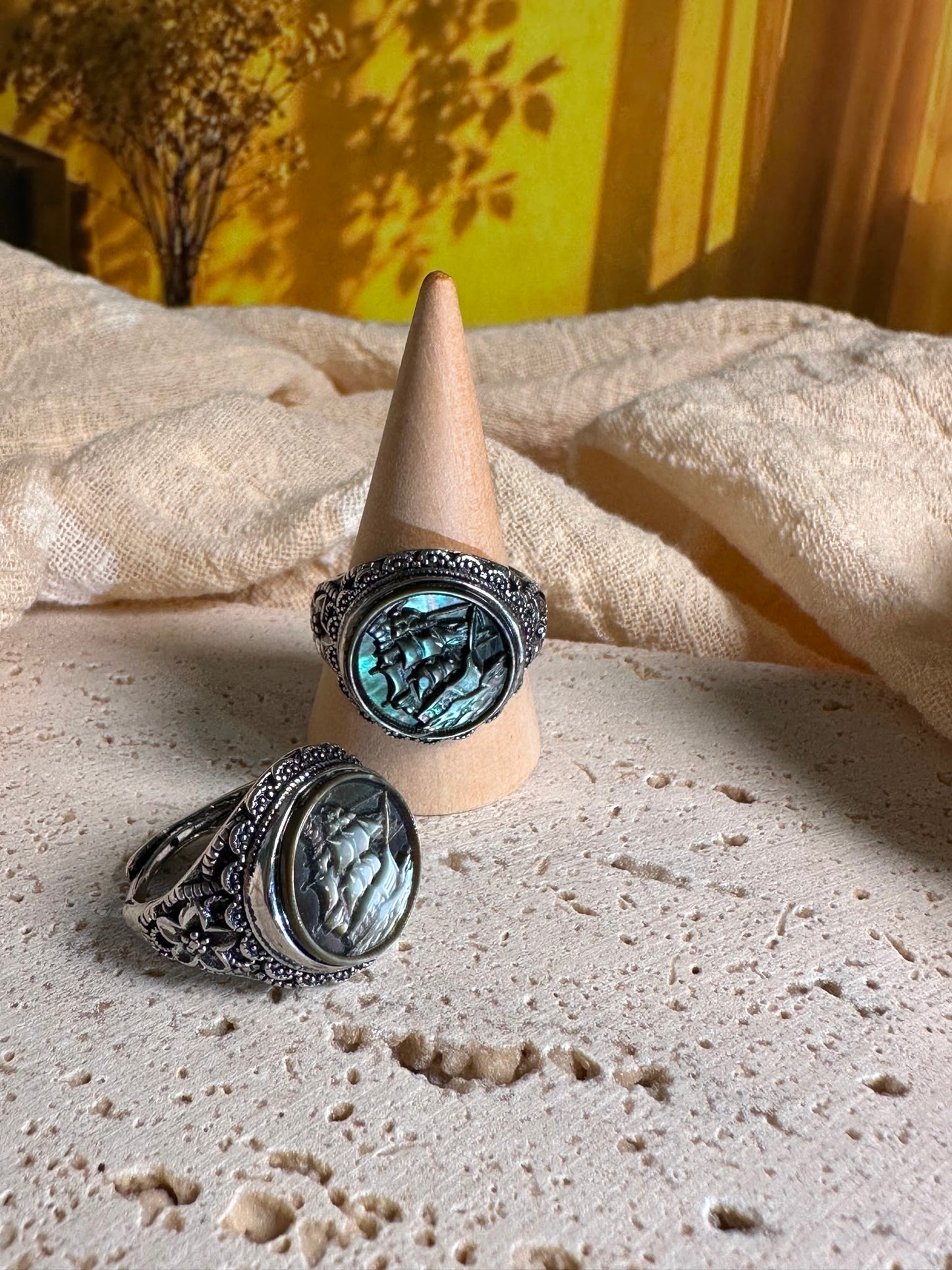 Anello Abalone nero | Vascello