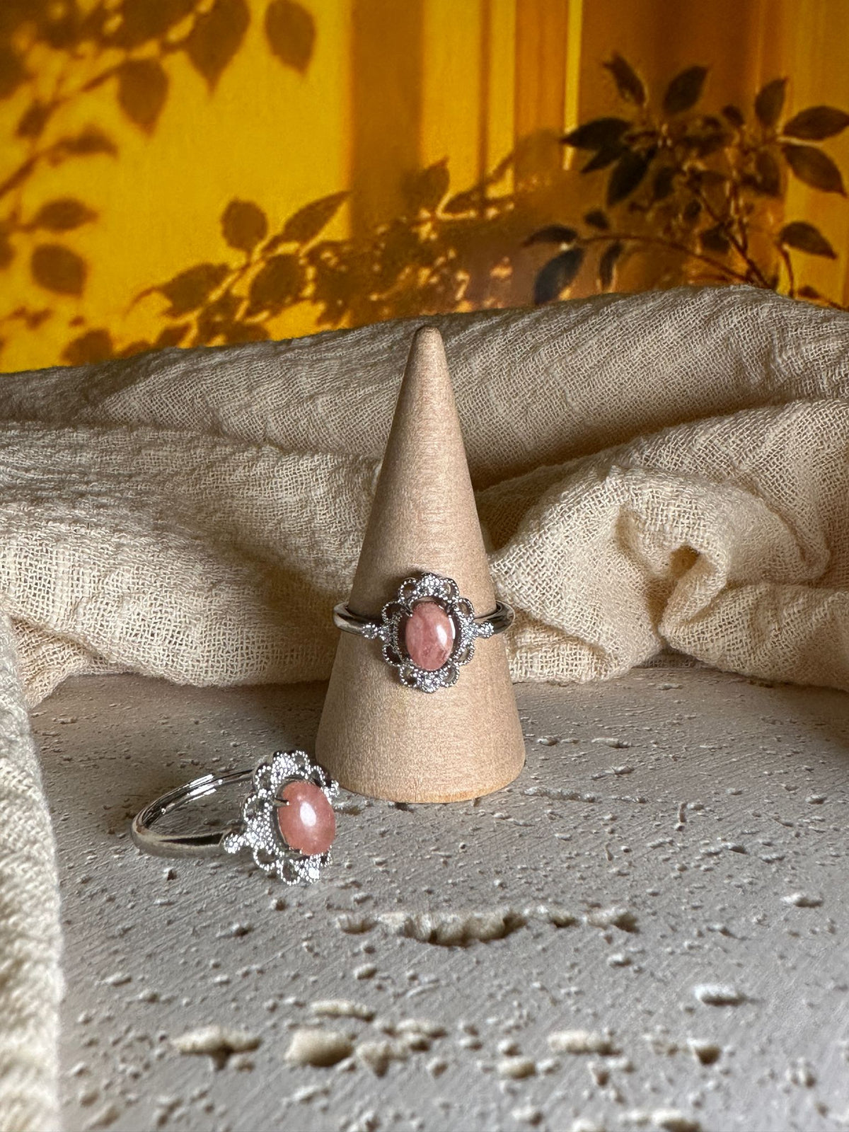 Anello Rodocrosite | Amore e guarigione emotiva