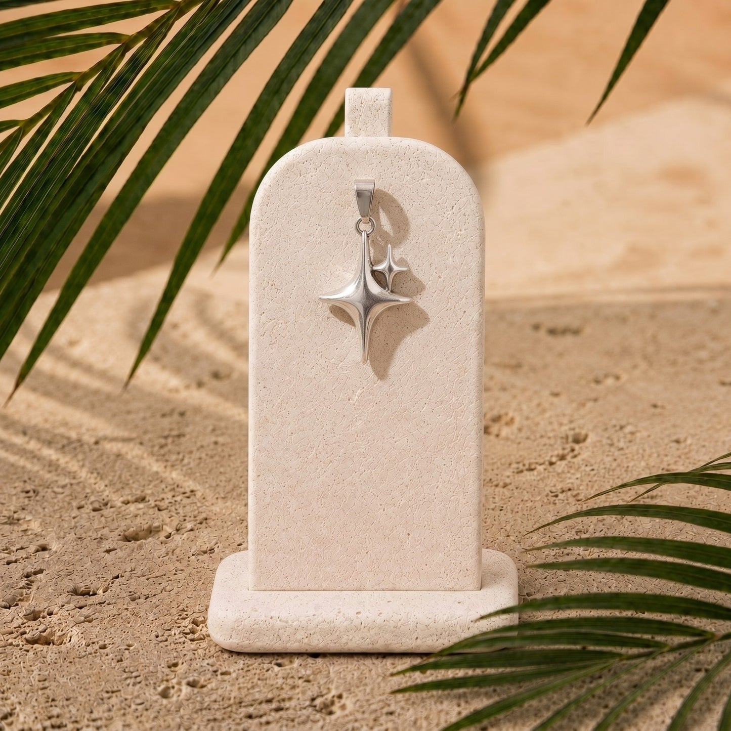 Charm Stelline Acciaio silver
