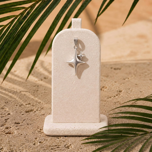 Charm Stelline Acciaio silver