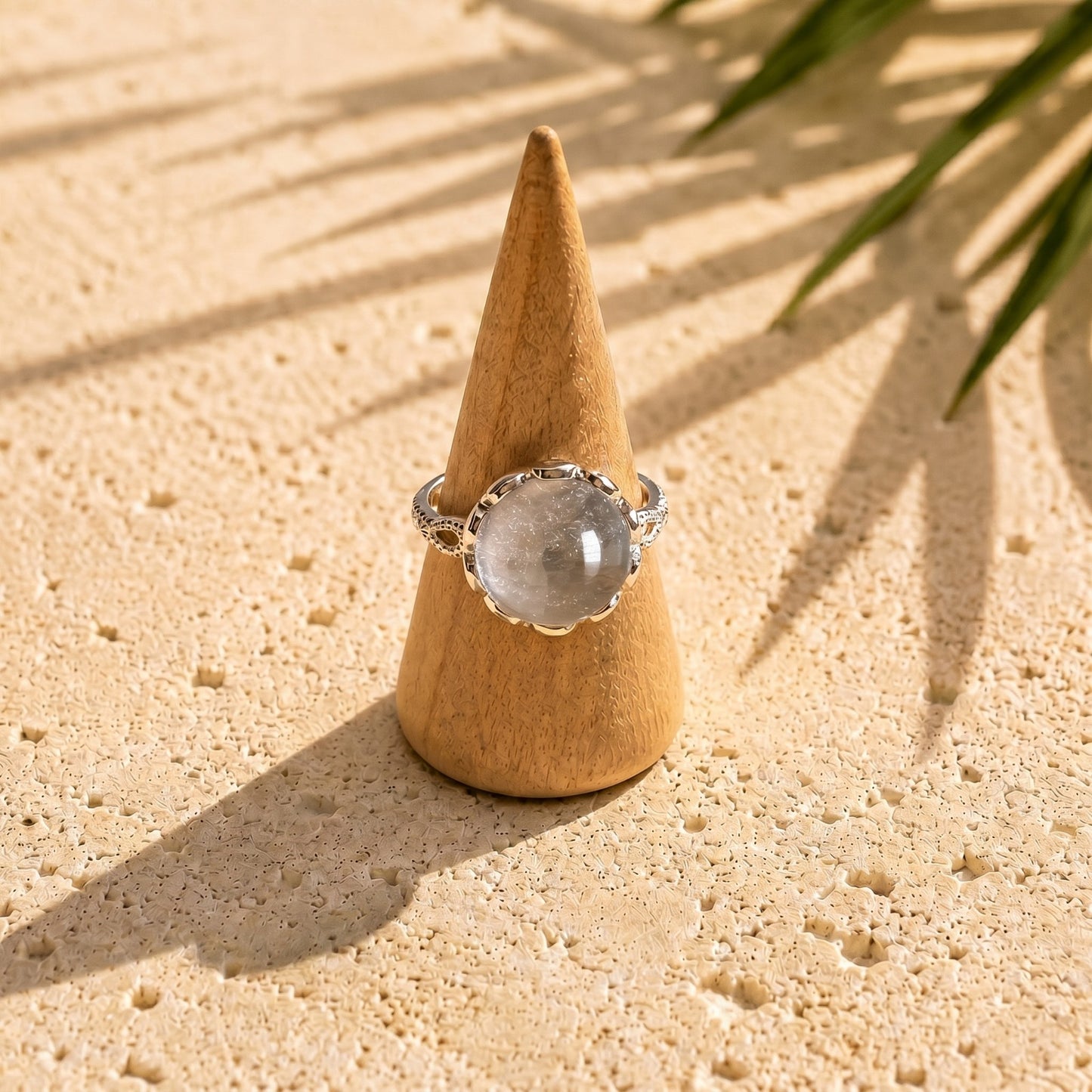 Anello Marica | mini sfera Quarzo Ialino