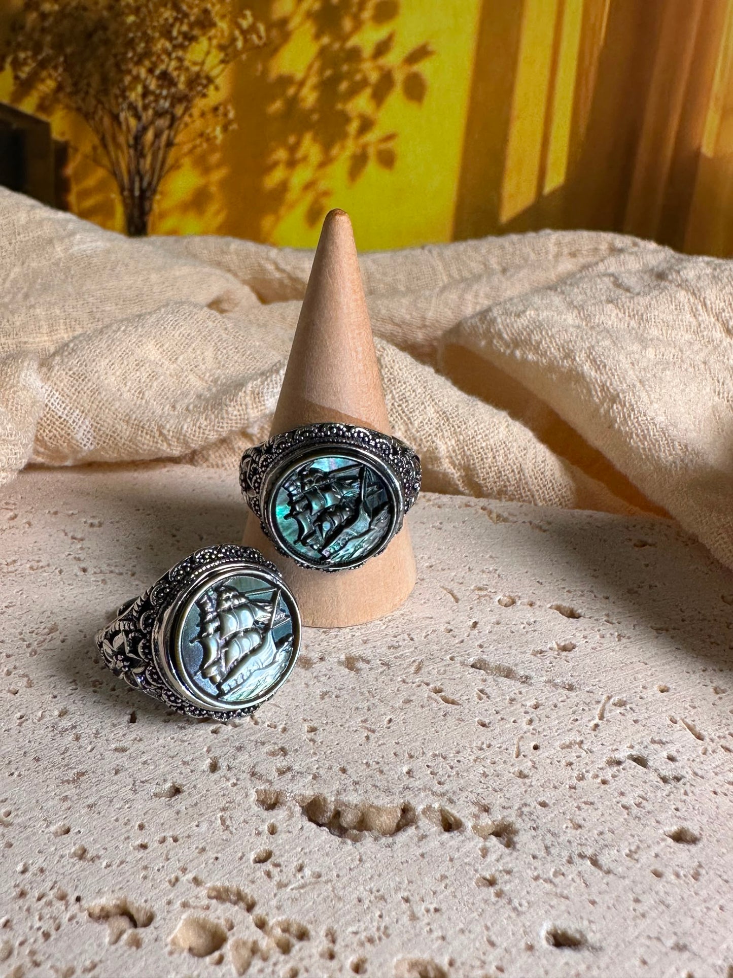 Anello Abalone nero | Vascello