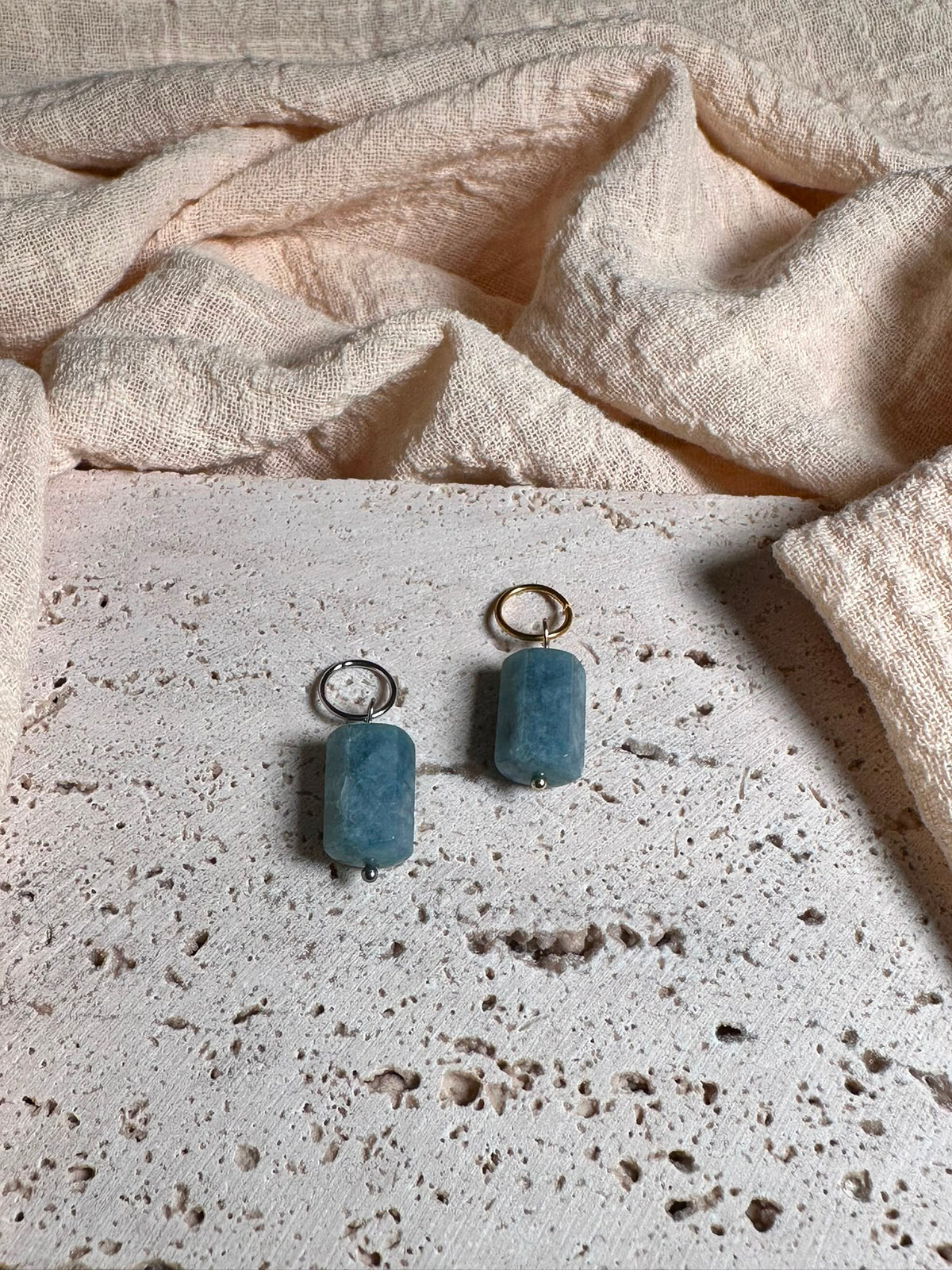 Charm Angelite Gold/Silver